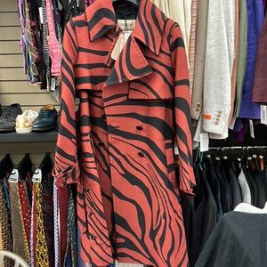 Roberto Cavalli coat size small tiger print